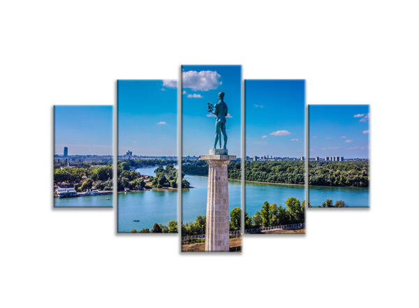 belgrade split canvas 5 piece